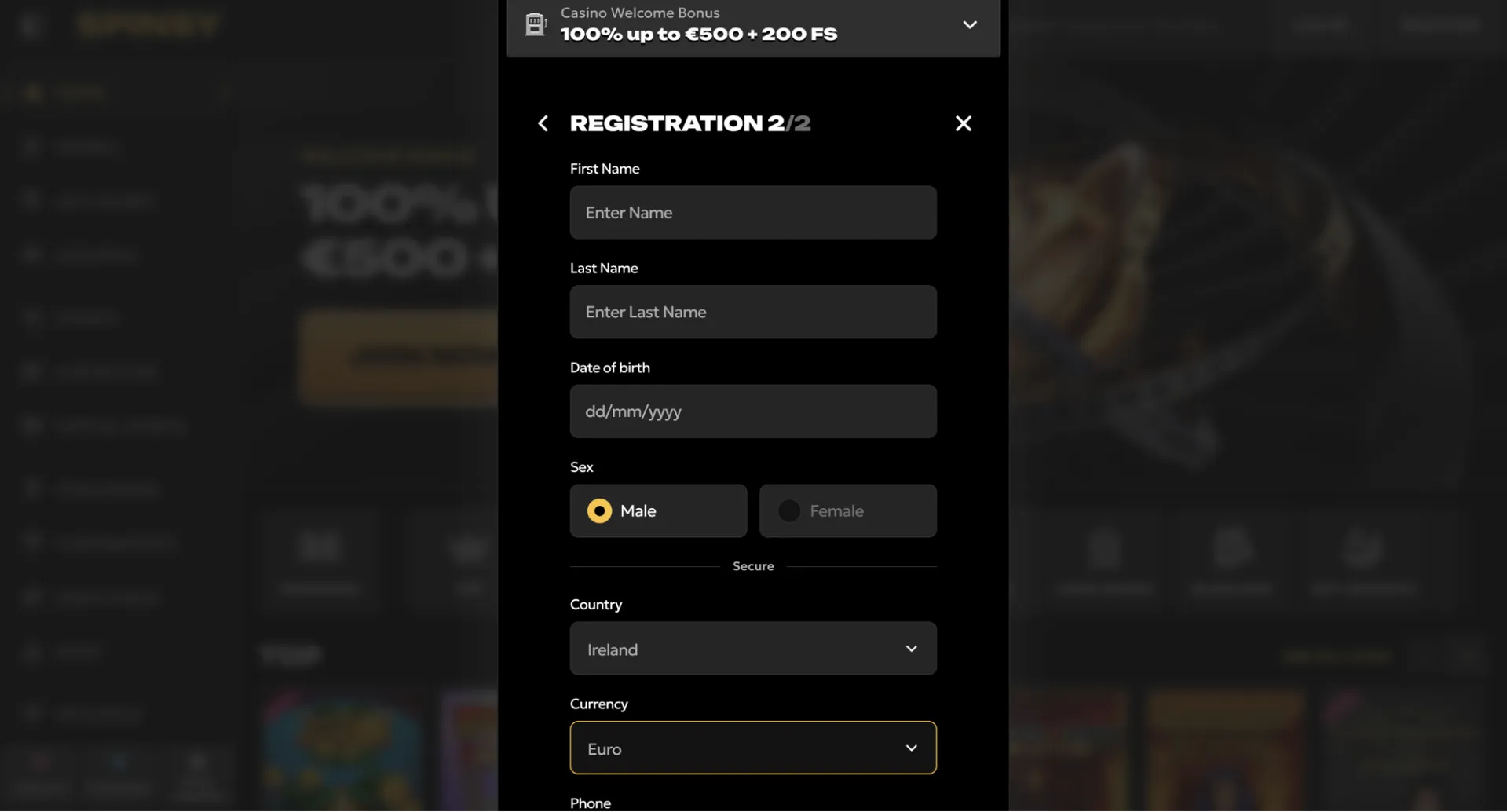 Bonus code bc game